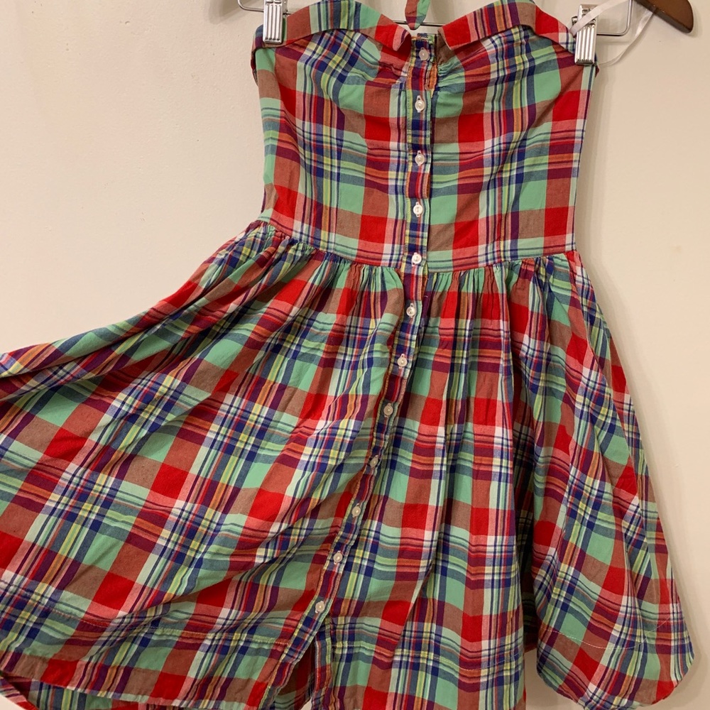 Plaid Ralph Lauren Halter Dress | Size 10